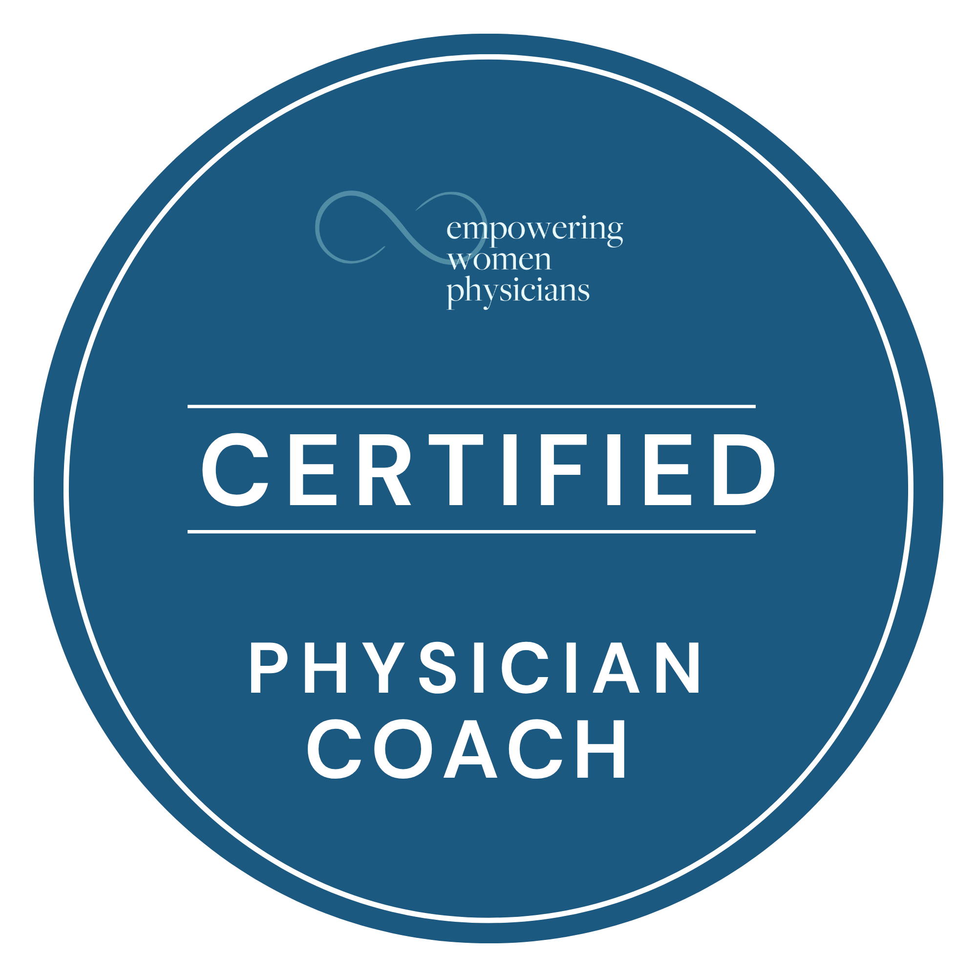 Empowering Women Physicians Certified Physician Coach badge